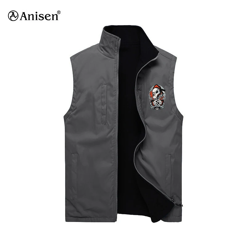 Garment factory custom men softshell vest waterproof windproof outdoor cooling finishing work vest