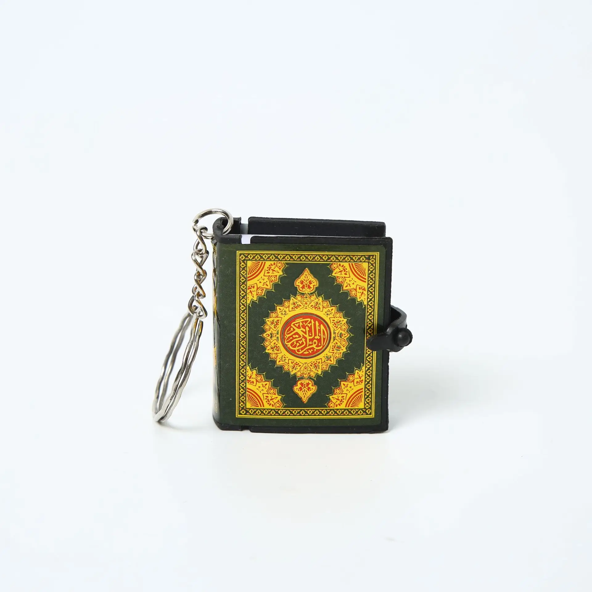 Mini Creative Quran Book Keychain Fashionable Religious Crafts with Holy Quran Cover Wholesale Muslim Keychain
