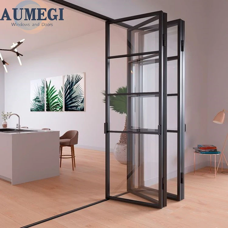 Best selling standard soundproof thermal break double glass aluminium bifold door