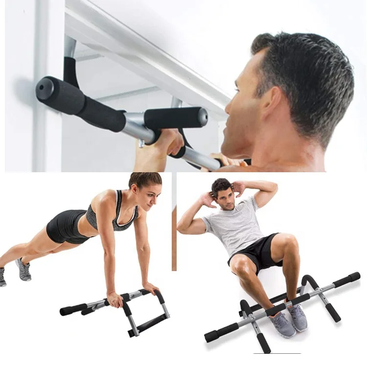 Adjustable Width Iron Door Gym Pull Up Bar Home Fitness Equipment