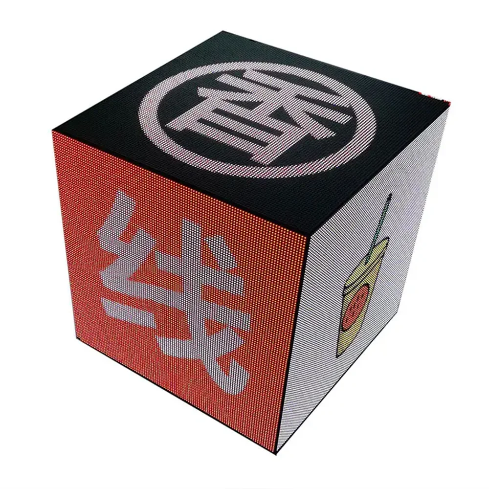 Led Cube Cuboid Screen 4g Wifi Control Magic Cube Commercial Advertising Cubic Led Display