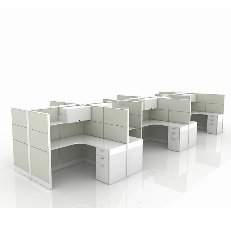 Executive office furniture full set partition 6 seat office workstation cubicle modular office workstation