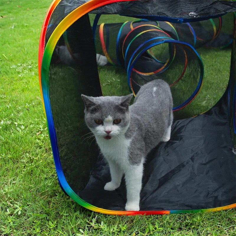 Outdoor pet Enclosures Portable Cats  dogs Tent One Touch Bed Playpen  Breathable Cat Catio Tower