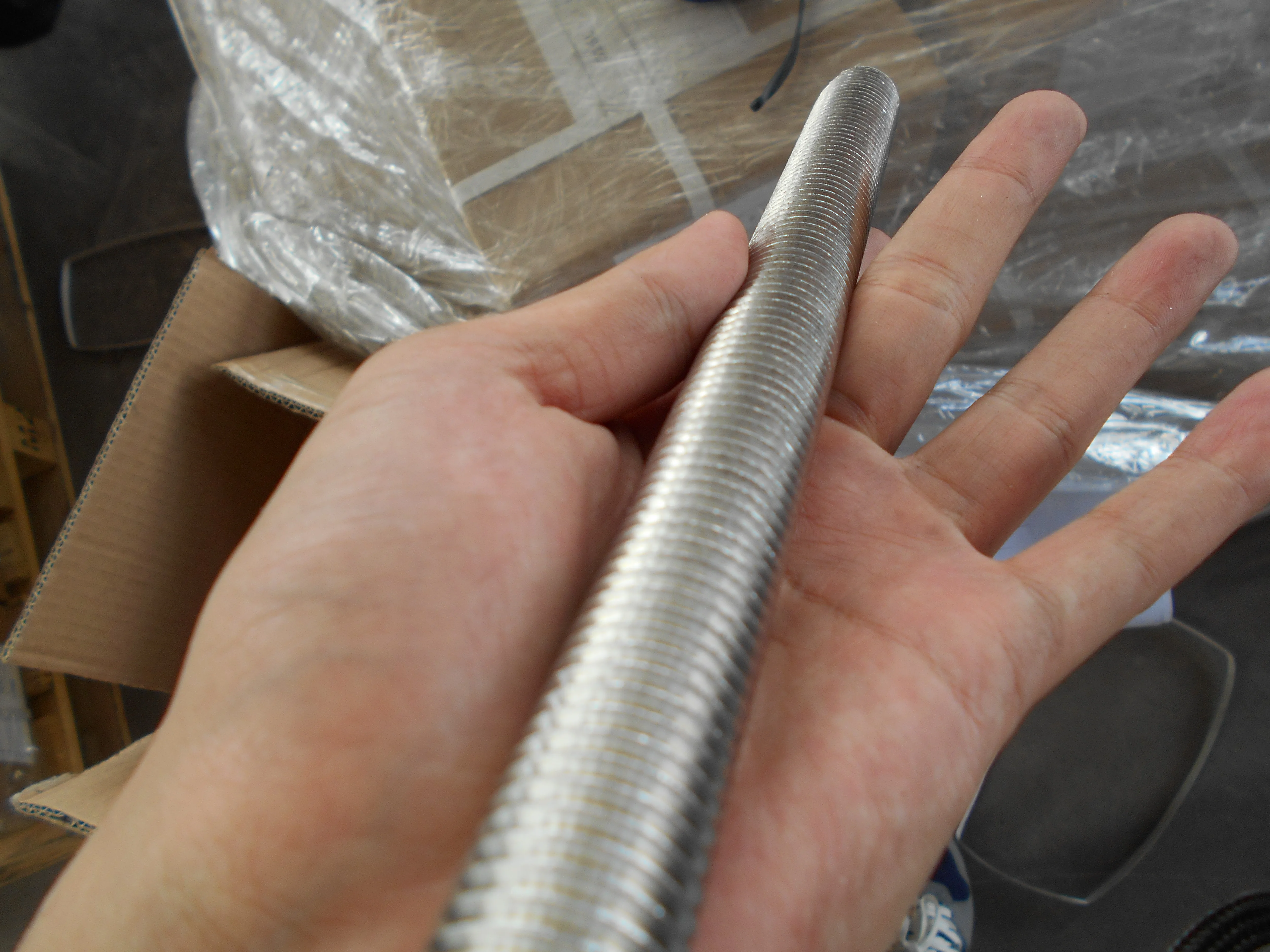 in stock all specifications TP321 stainless steel trapezoidal threaded rods/drill bits