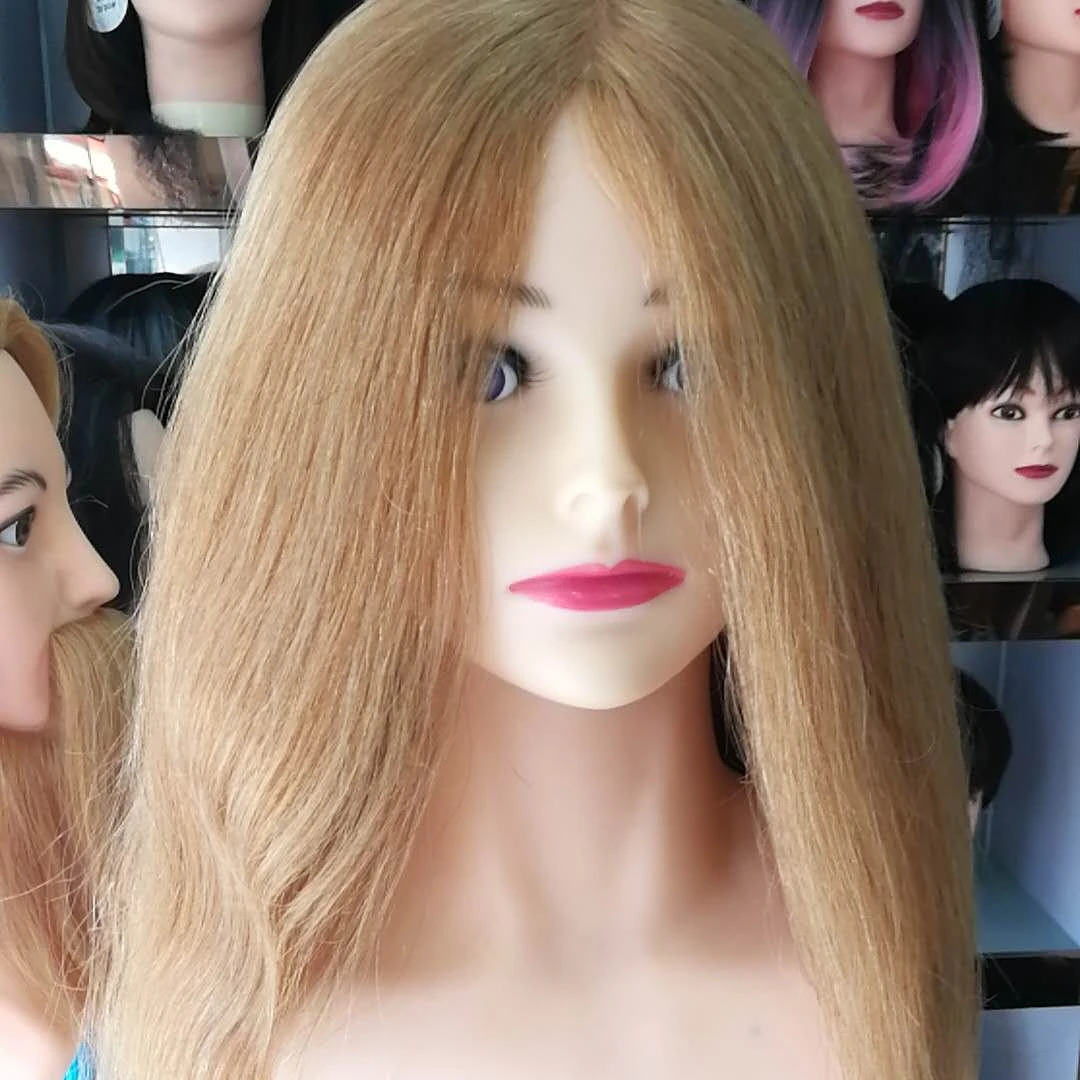 Wholesale 100% Natural Human Hair Training mannequin head With Factory Price
