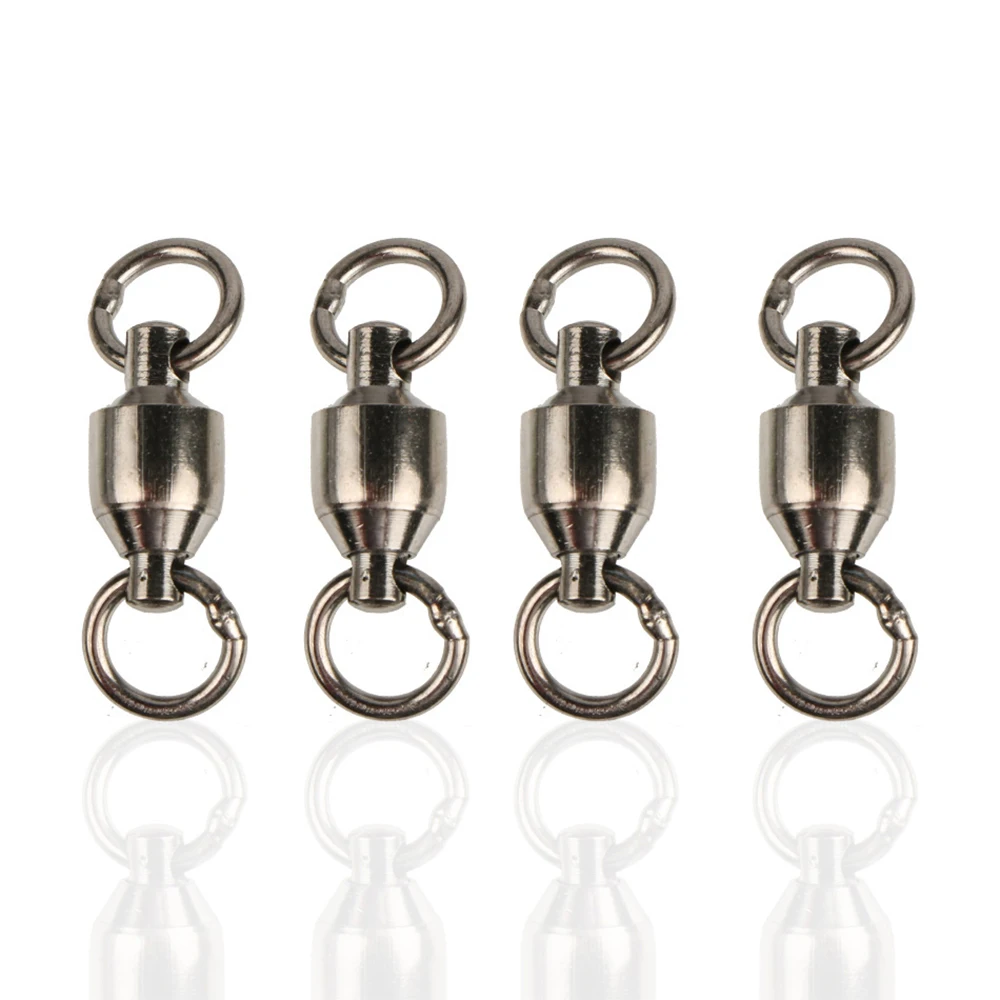 Newbility snap pesca new fishing tackle ball bearing swivel solid ring fishing snap swivel