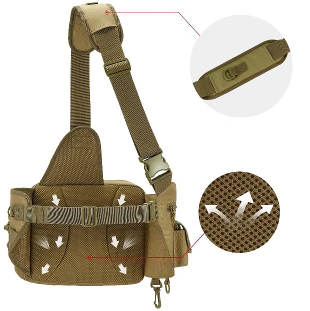 High Quality Fishing Tackle Backpack Fishing Bag With Rain Cover