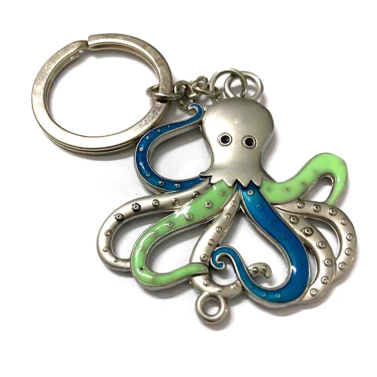Custom Logo Zinc Alloy enamel  Metal Keychain