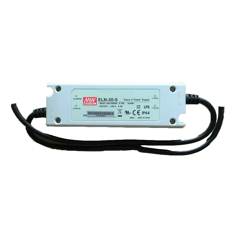 Meanwell ELN-30 Series 30W 9V 3.4A  Single Output Switching Power Supply ELN-30-9 LED Driver