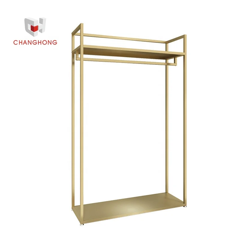 Metal T-shirt display racks clothes boutique store display stands for clothing shop interior design ideas