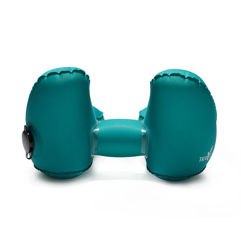 Hot Sale Patented Inflatable Travel Pillow Atmospheric Valve TPU H Shape Travel Inflatable Beach Neck Pillow
