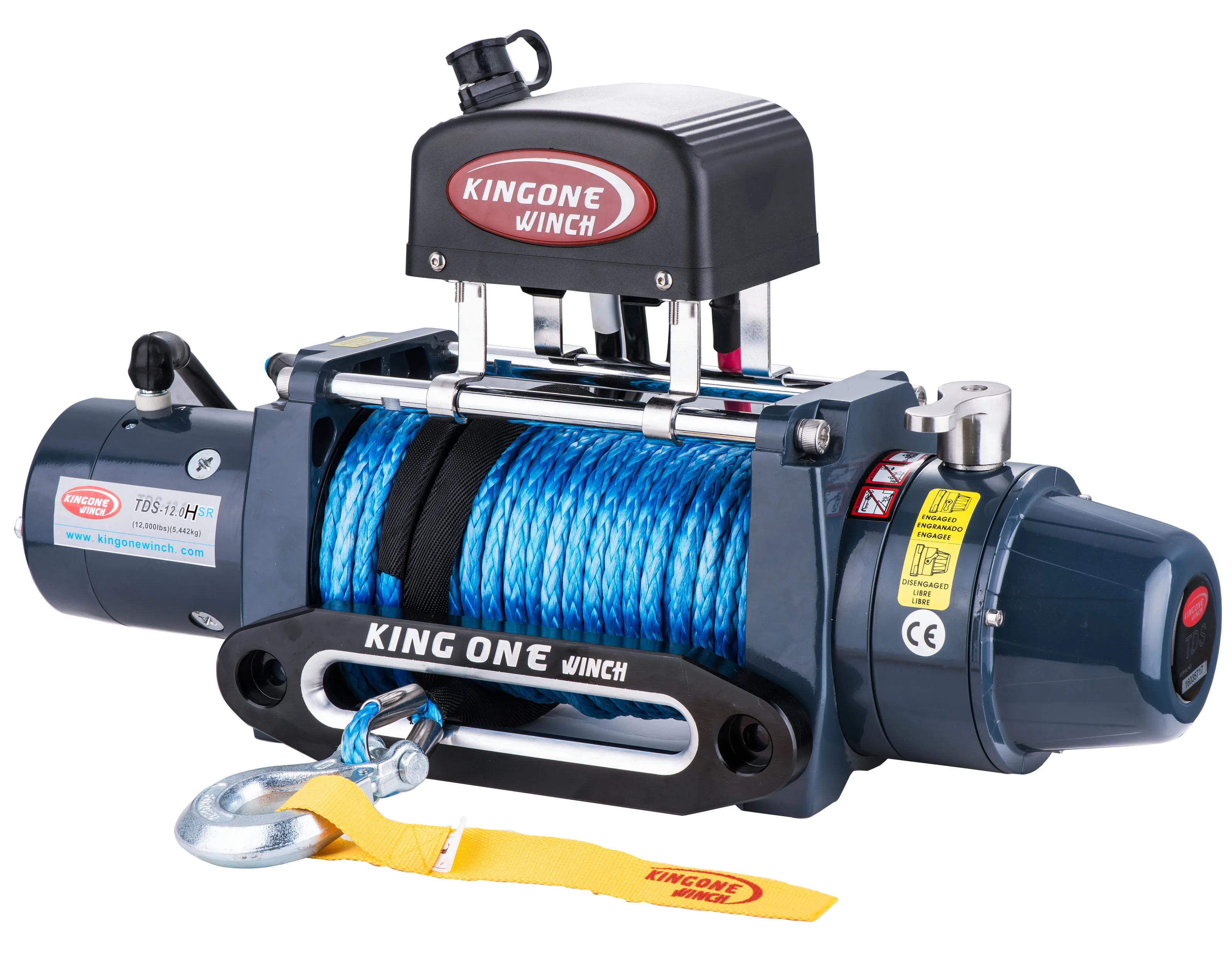 Fast speed factory made  12000LBS electric TDS-12.0HSR capstan for 4x4 12v dc winch