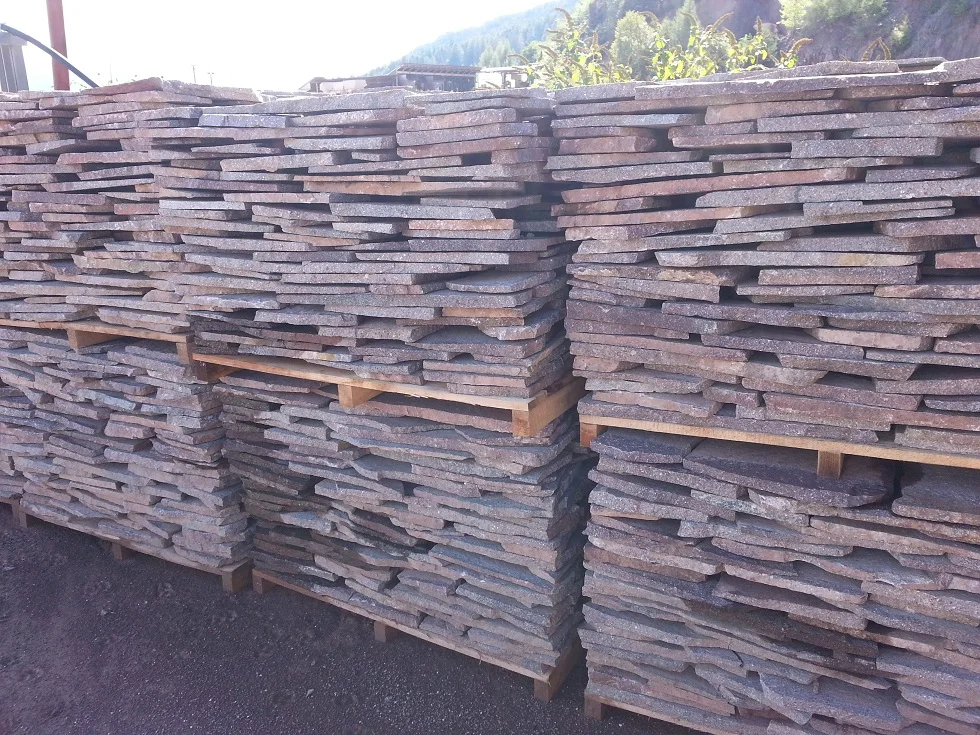 Holler Porfidi Brand PLASGIRO 7.1.9 Porphyry Irregular Slab Natural Stone For Paving Courtyards And Gardens