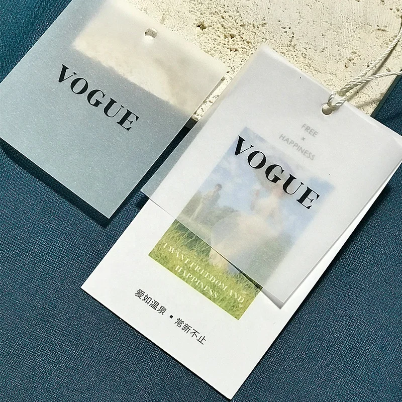 Factory Direct Sales Free Design Garment Customized Brand Logo Label Hang Tags for Clothing Jeans