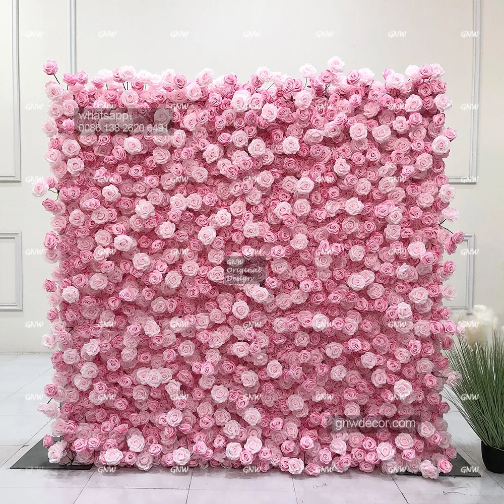 Wholesale Custom Purple Lilacs Wedding Supplies Decoration Rose Backdrop Silk Artificial Decorative Flower Wall