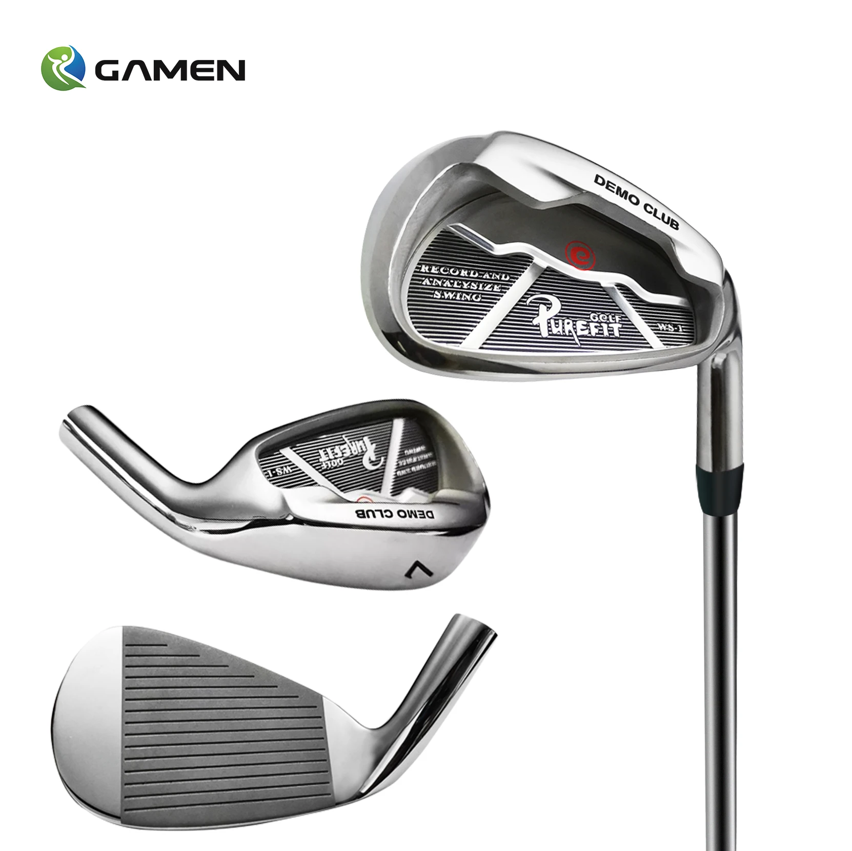 GAMEN hollow body low center gravity golf iron black golf iron heads steel shaft silver golf irons set men club irons