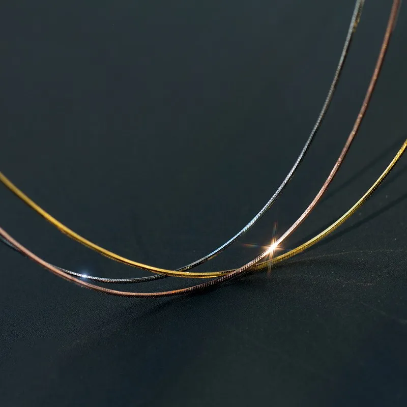 925 пробы Серебряная цепочка колье для женщин цепочки хорошее ювелирное изделие