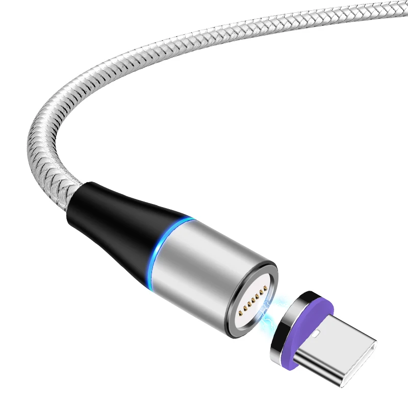  Прямая поставка 5 А В суперзарядный кабель магнитный USB-кабель зарядное устройство на 360 градусов для телефона наушников умных