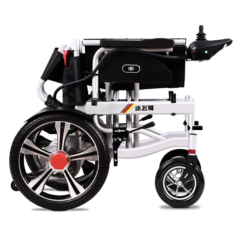 Best Seller Excellent All Terrain Soft Electric Wheel Chair Elderly Folding Power Electric Wheelchair with Big Wheels