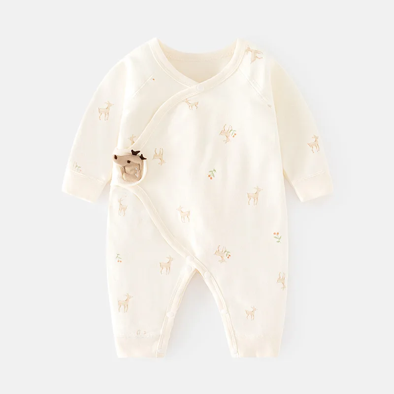 New Styles High Quality Banana Outgoing Climbing Suit Pattern Baby Boy Girl Long Sleeve Rompers
