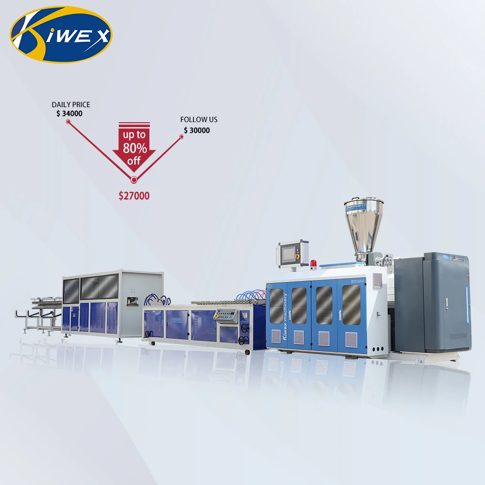 WPC/PVC Wall and Ceiling Panel Board Extrusion Line WPC Profile Panel Extruder Machine
