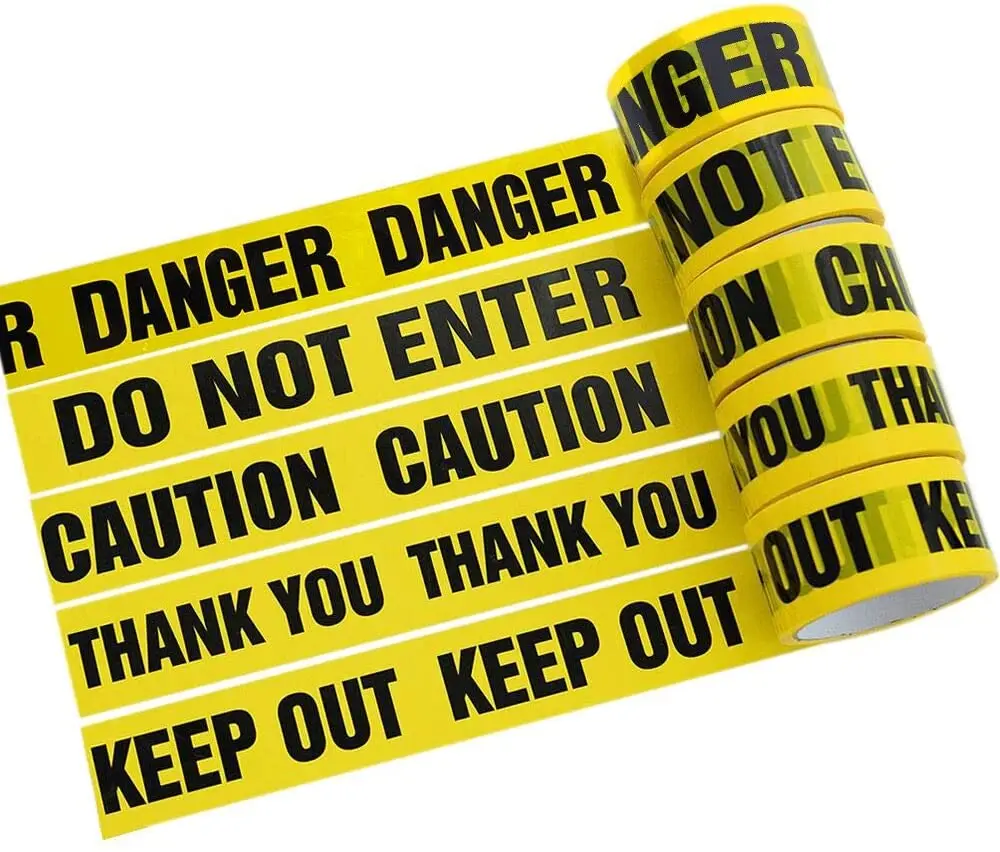 BG Waterproof PE Plastic Warning Decorative Halloween Caution OPP Tape