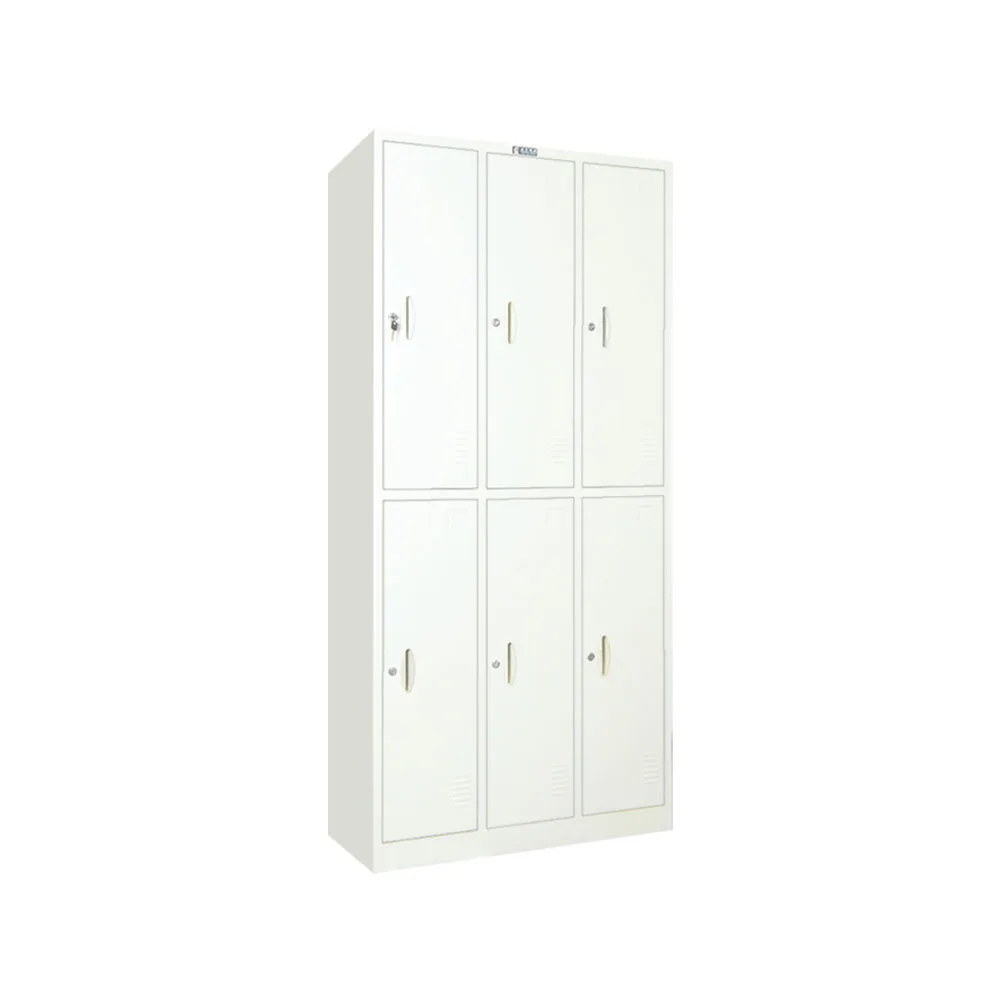 
Vertical 6 Doors Wardrobe Cabinet For Sale School Office Hospital Gym Steel Furniture Powder Coating 