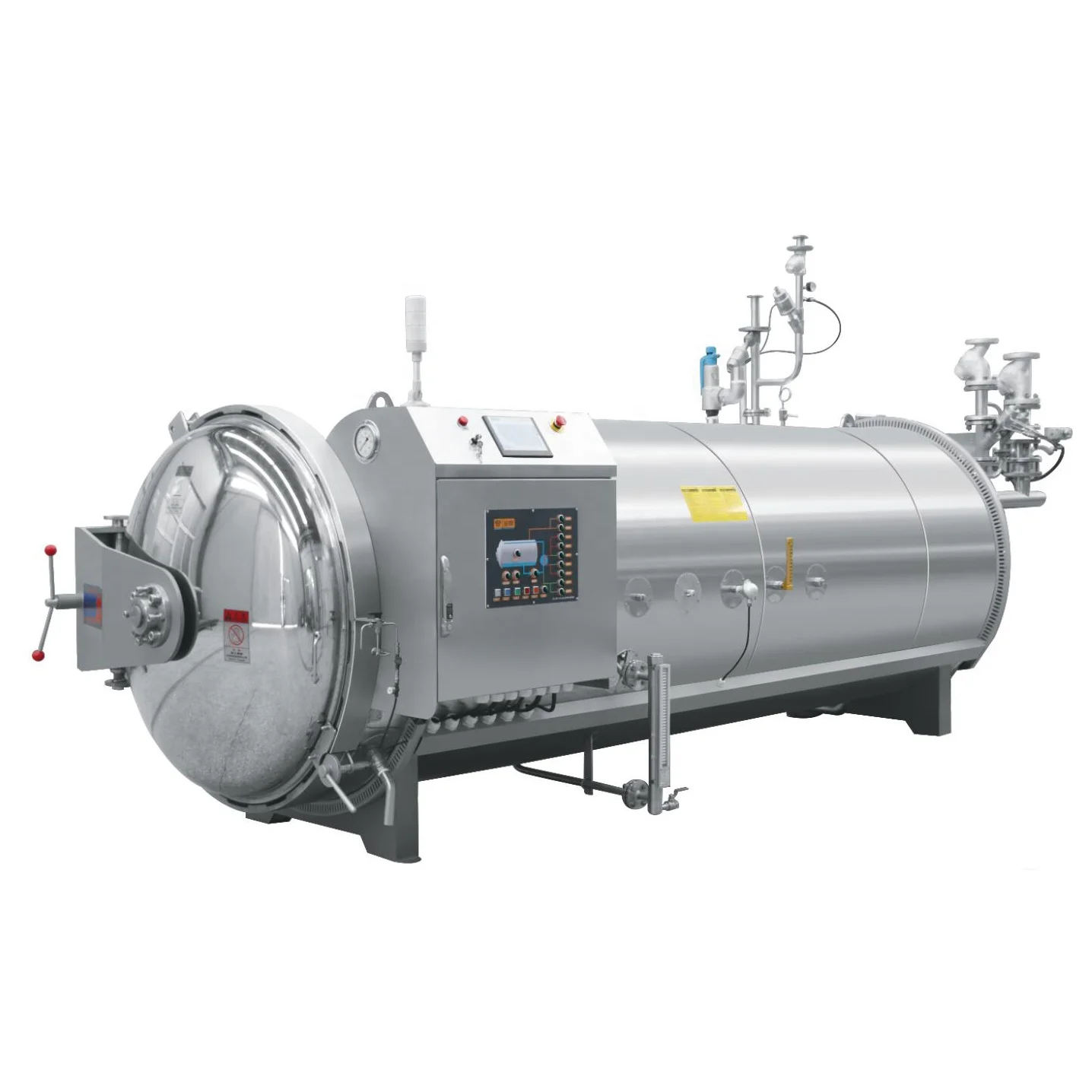 Sumpot industrial horizontal hot water spray retort pouch machine autoclave