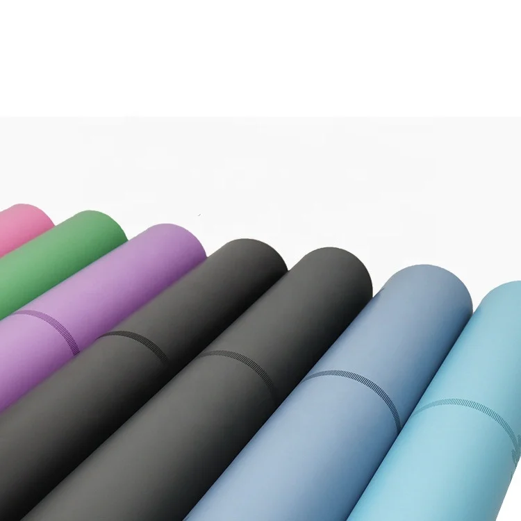 
4mm 5mm Anti Slip Natural Rubber PU Yoga Mat Durable Pilates Mat Exercise Mat with Bag 