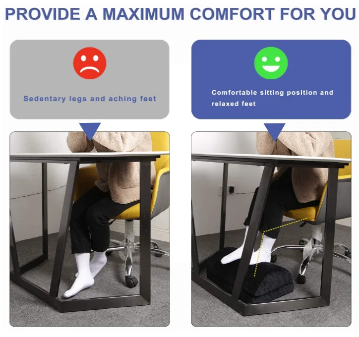 Office Support Foot Rest Under Desk Foot Stool Pregnant Foot Rest Pillow Adjustable Pedal Footrest Pillow Under The Table