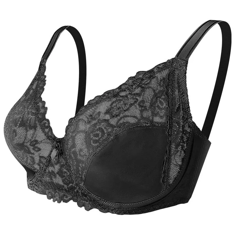 Hot Sexy Floral Back Closure Ladies Lace Push Up Bra woman embroidery push up lace bra plus size sexy underwire triangle bra