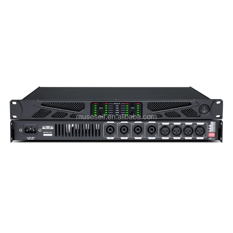 \D Class power amplifier 2*800W BG4.6 2 channel digital mixer factory hot selling amplifier can be used for stage bar party