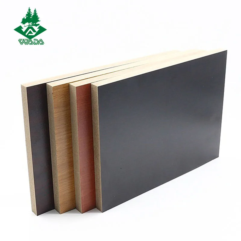 2/3/4/5/6/9/12/15/16/18/21mm Melamine plain mdf raw wood veneer mdf board