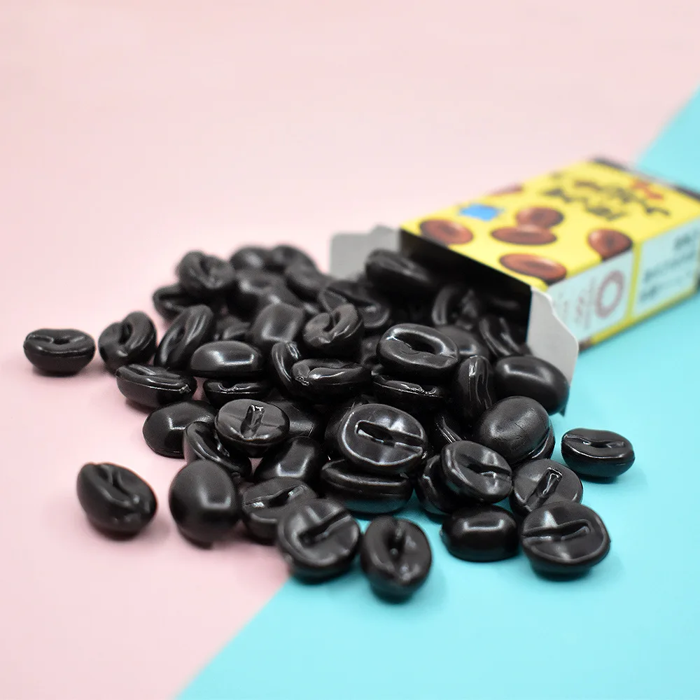 3D Resin Simulation Coffee Beans Food Resin Charms For Slime Filler Doll Diy Craft Phone Case Hairclip Keychain Decoration