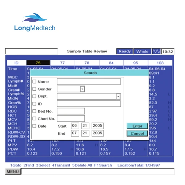 Mindray full automatic cbc test machine 3-part differentiation hematology analyzer mindray bc 3000 plus