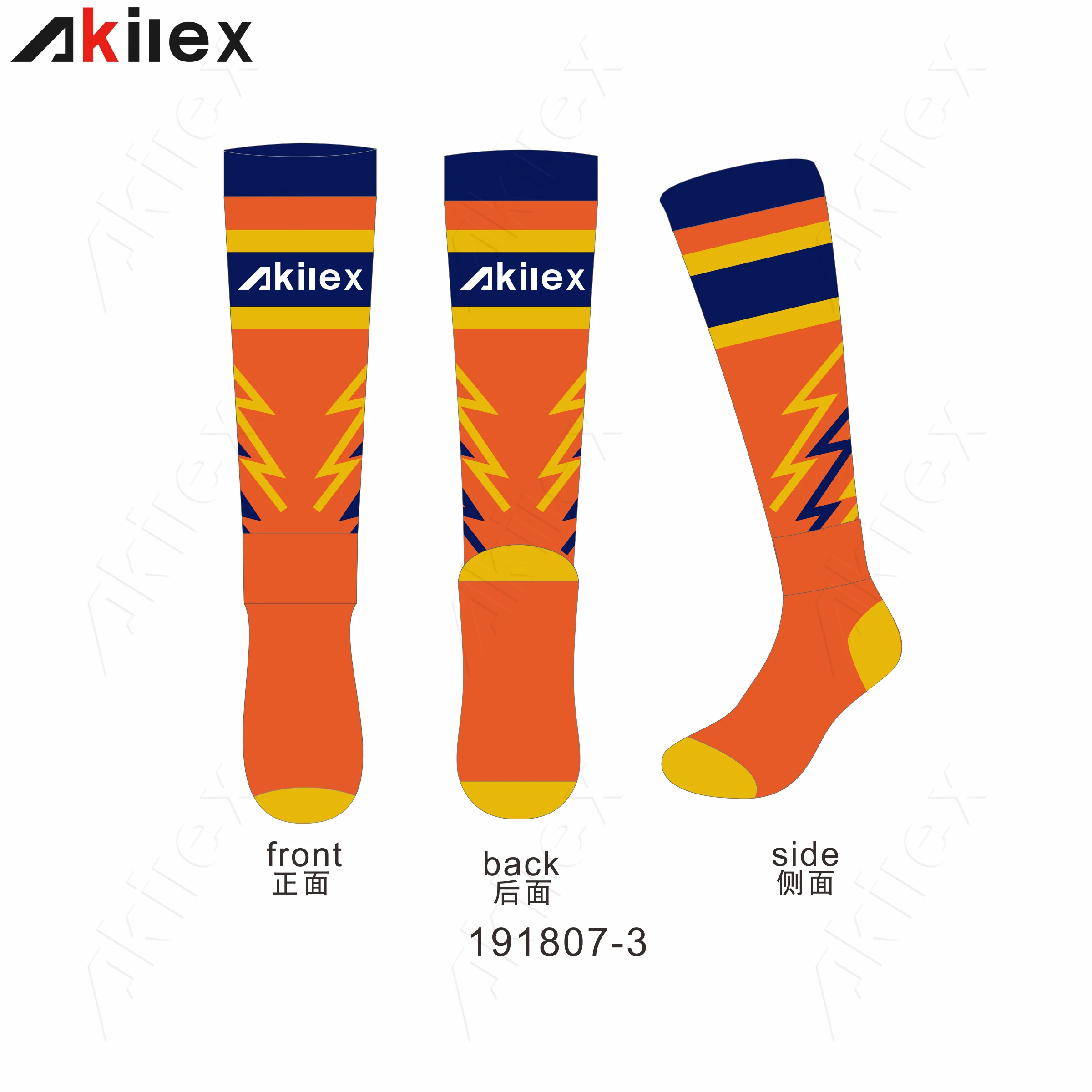 Sport Wholesale Customization knitted high socks tight custom Men long socks soccer Manufacturer