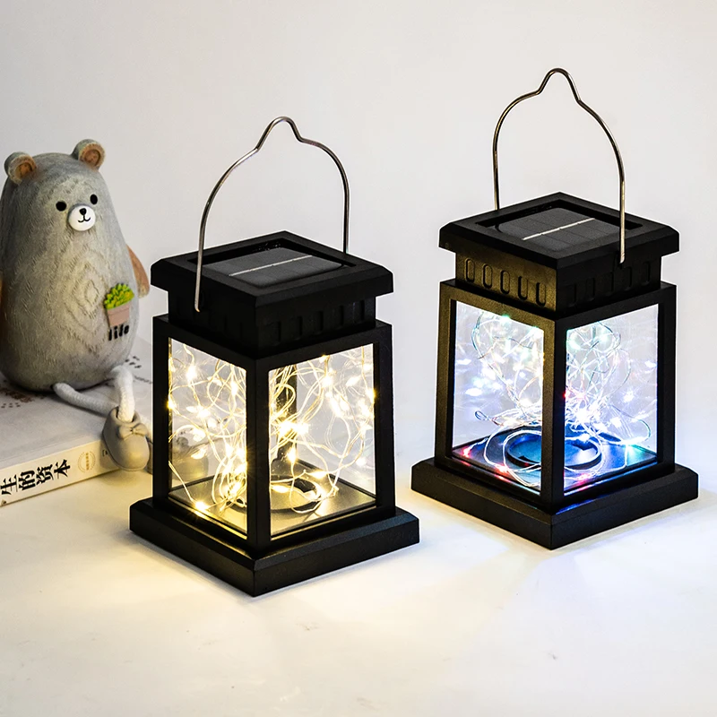 European Palace Lantern Solar Outdoor Cemetery Solar Garden Light LED Solar Lantern Courtyard Light Outdoor Hanging Solar