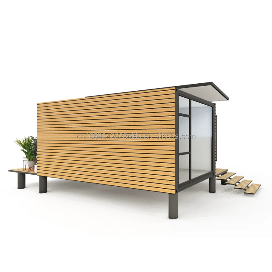 Modern Design Garden Container Steel Structure Wooden House Family Housing for Sale