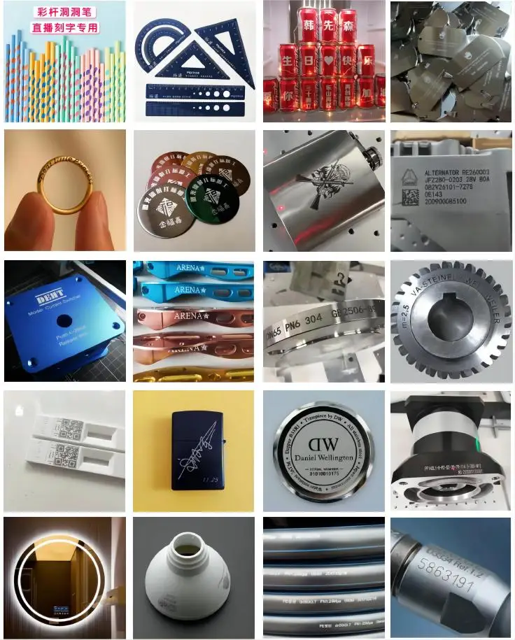 Wholesale Customize Cabinet 30w 50w Fiber Mark Laser Marking Machine with Rotary