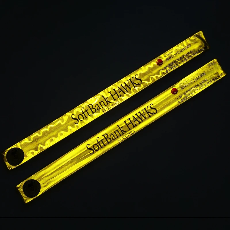 Пользовательский логотип, светоотражающая лента, повязка на руку, светится в темноте