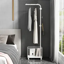 Cheap multifunctional metal hanger floor standing coat rack living room bedroom