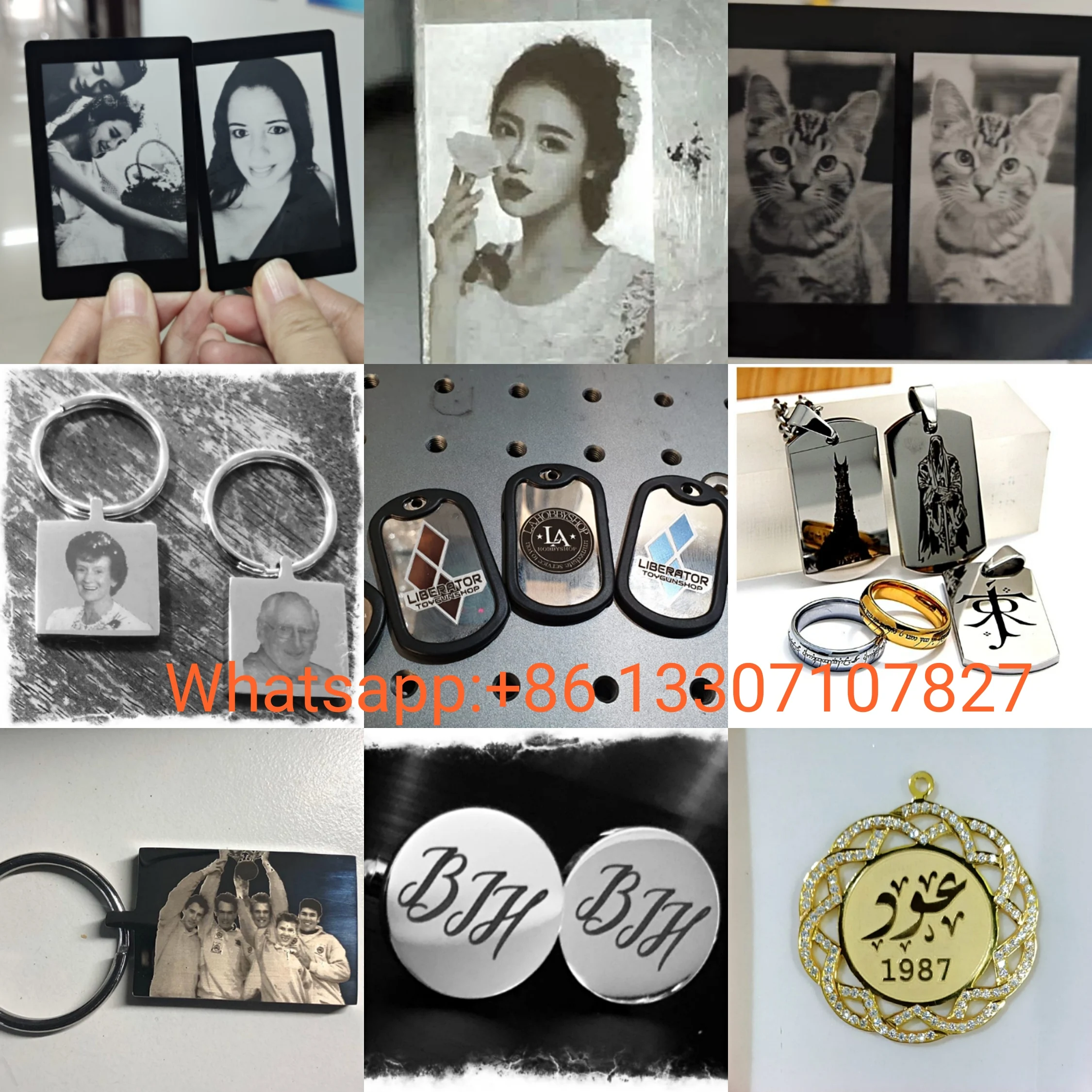 Good quality jewelry laser cutting machine 60W 80W 100W fiber laser name necklace making machine