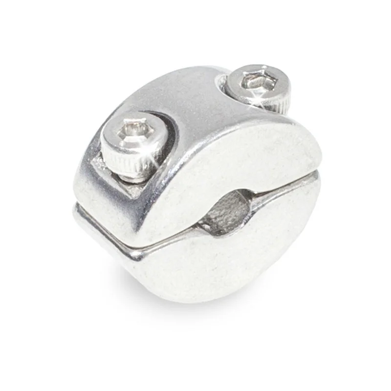 Rigging hardware Cross Cable Clamps 316 Stainless Steel Hub Support Wire Rope Clips Clamp Fitting for Wall Trellis System