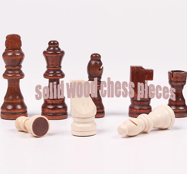 2 2.5 3 Inch King Figures Chess Game Pawns Figurine Pieces Set Replacement  Wooden Chess Pieces