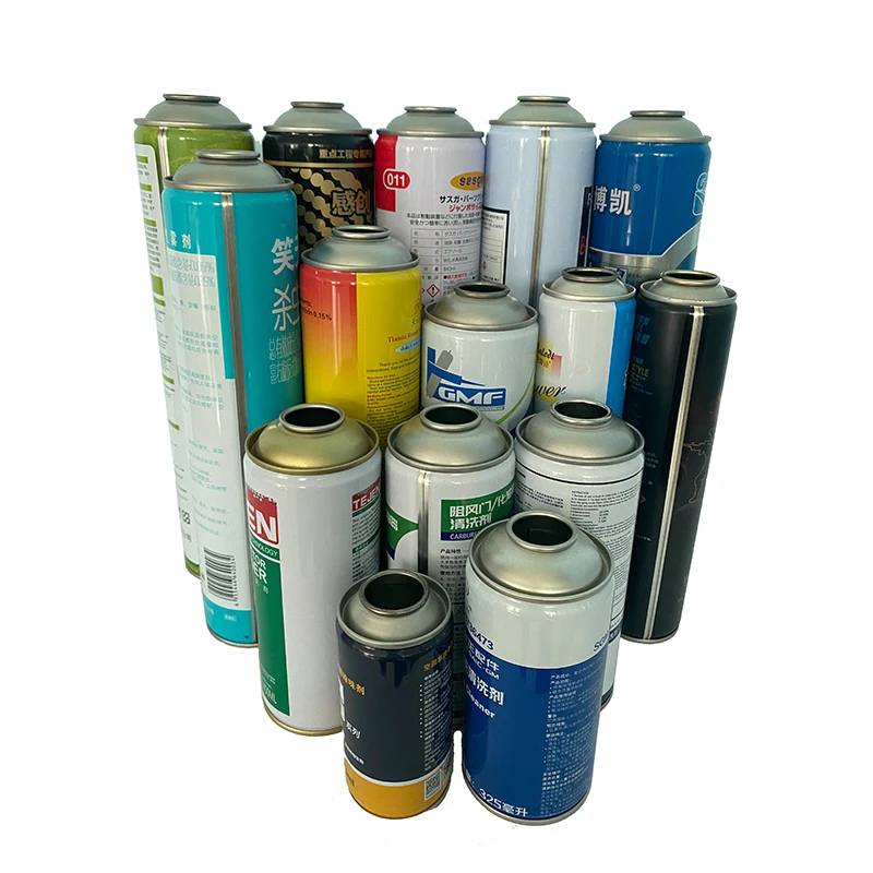 High quality CMYK printing dia 65mm custom 500ml 600ml empty metal manufacturing spray aerosol tin cans