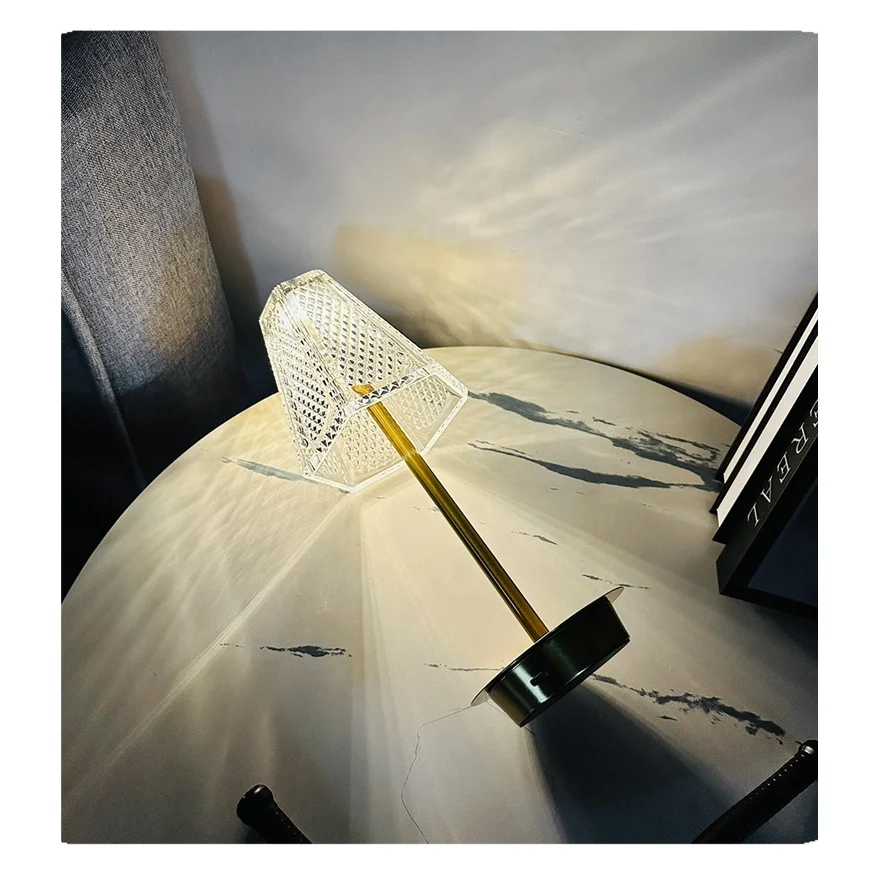New Nordic Home Decor Metal bar Study Work Read Folding Crystal Light Hotel Bedroom Adjustable Modern Led Desk Table Lamps