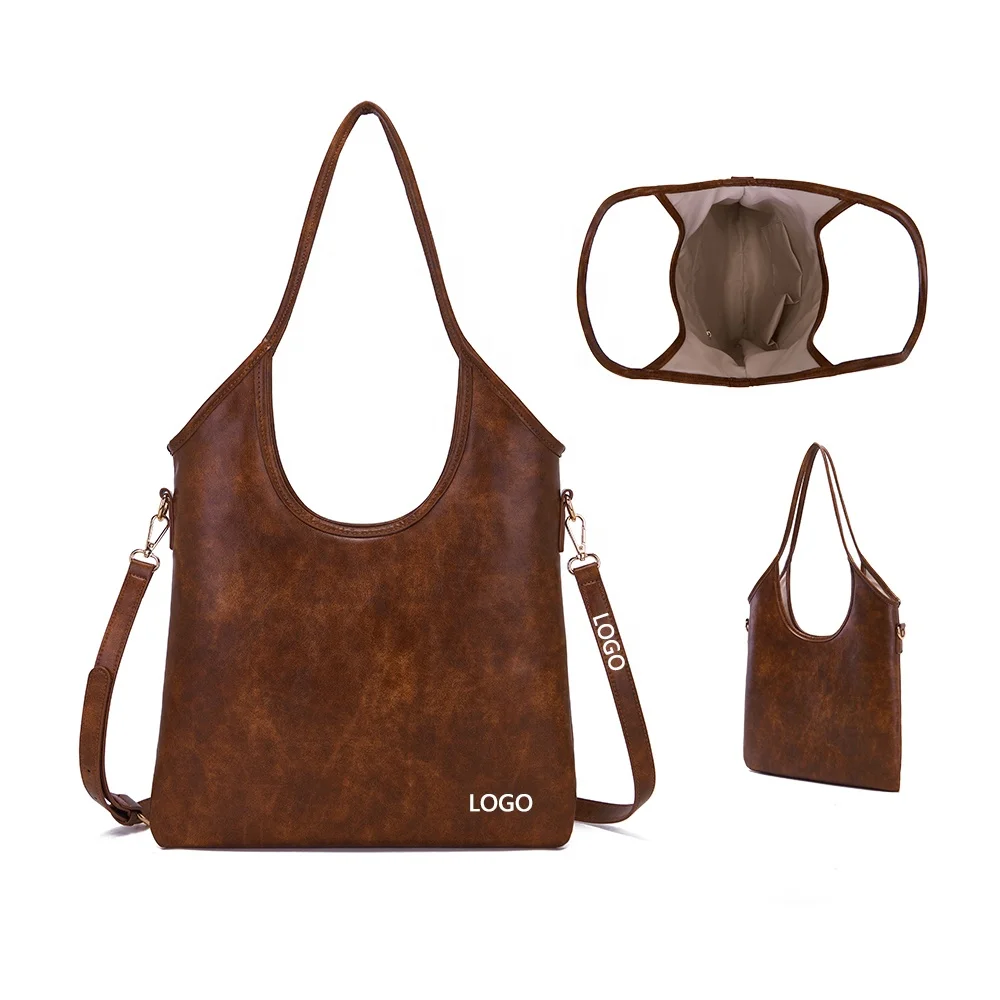 Large Capacity Hobo Underarm Bucket Bag Shopping Tote One Shoulder Handheld Bag Vegetable Basket Cowhide HandBag With Long Strap