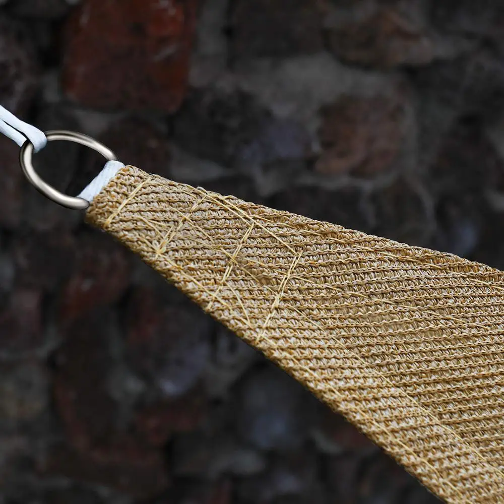 UV block sunshade for outdoor square beige sun shade sail