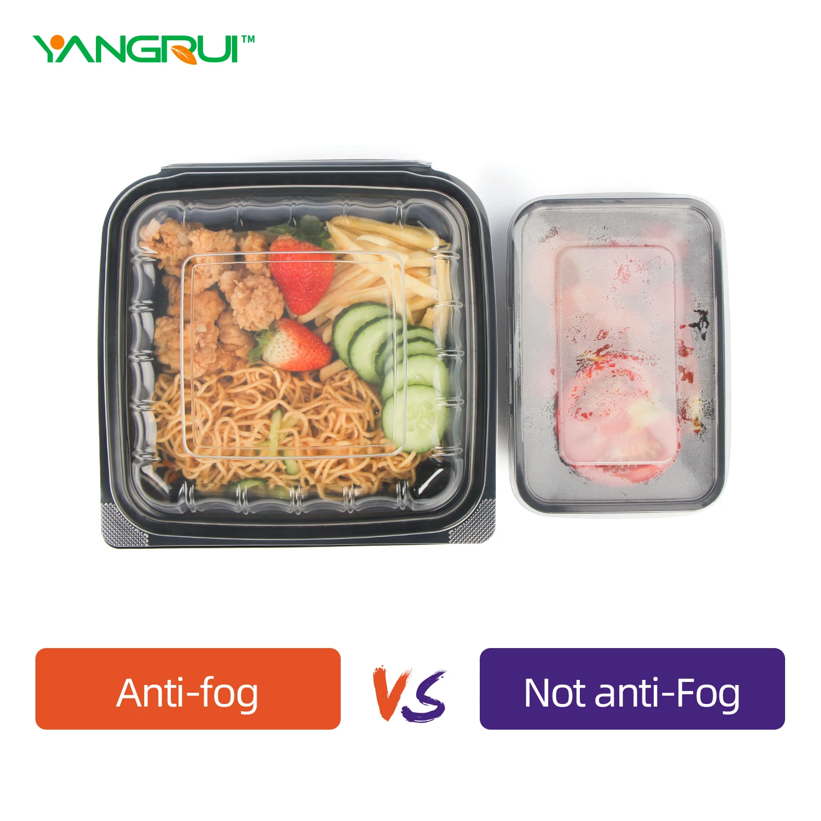 Microwave Safe Take Out Food Containers Restaurant Double Color Clamshell Hinged To Go Food Container