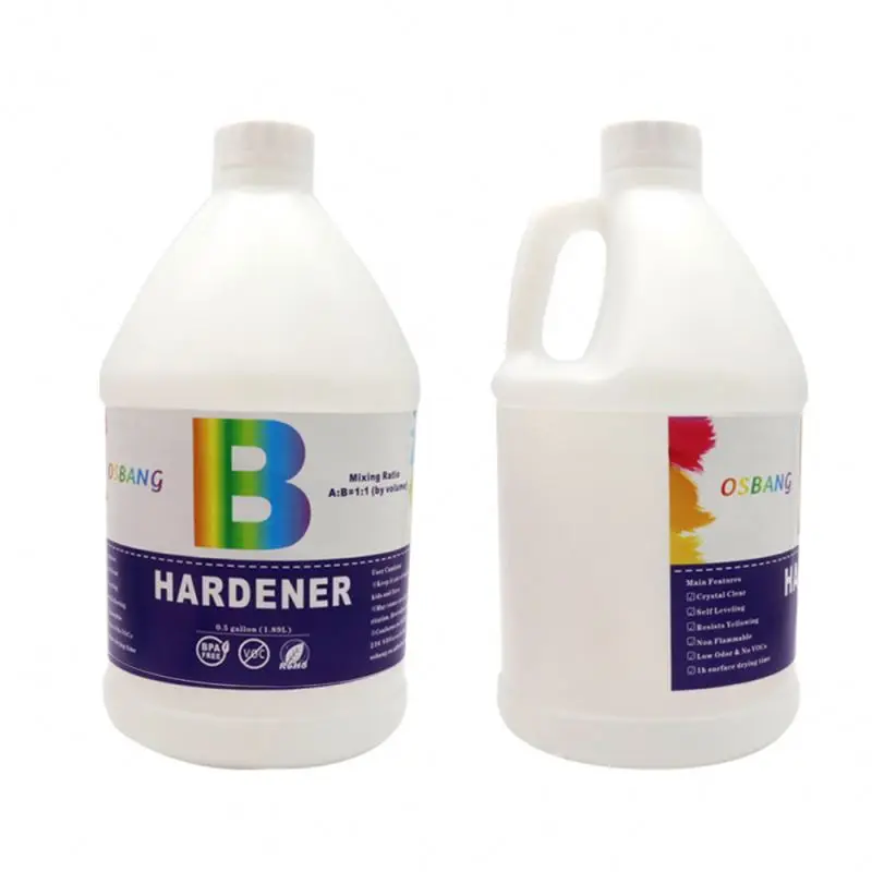 Osbang, оптовая продажа, горячая Распродажа, 2 галлона, жидкая эпоксидная смола os-820, кристаллический клей AB, прозрачная быстроотверждаемая смола для ручной работы